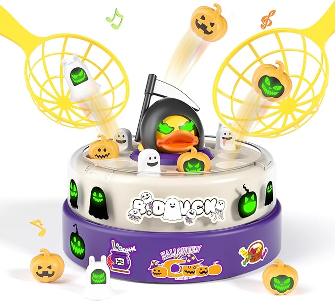 B.Duck Halloween Games for Kids 4-6, Bounce and Catch Duck Toys for Toddlers 3-5, Family Halloween Party Board Game, Indoor Halloween Party Favors Gifts for Boys Girls 5-7
