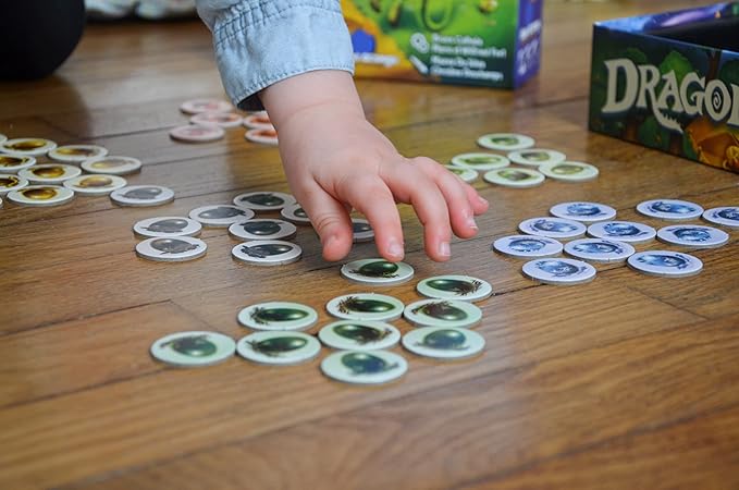 Tabletop Strategy Game, My First Kingdomino, Fun Kids & Adults Family Fantasy Board Game, 2-4 Players, Ages 5+, Dragomino by Blue Orange Games