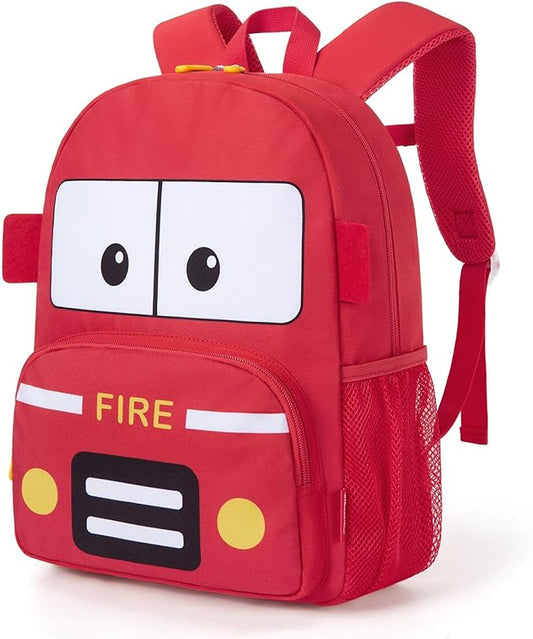 mommore Kids Backpack Cute 3D Large Toddler Backpack for Girls Boys Child Preschool Kindergarten Bookbag Age 3-6 Water-Resistant with Chest Buckle Fit for Folder, Car