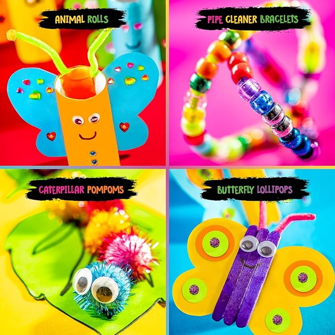 Original Stationery Kids Jumbo Slime & Craft Kits - Large Multicolor, 1000+ Pieces - Slime Kit w/Activator & Arts & Crafts Supplies