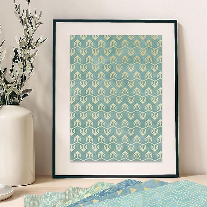 12"X12" Boho Scrapbook Paper, Double sided printing 13.76 oz/390 g, 24 Sheets DIY Origami Decorative Craft for Card Making Background Origami Decopage Decorative Scrapbooking Supplies (Boho3)