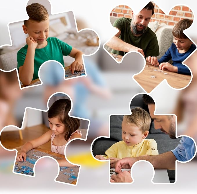 150 Pieces Mini Jigsaw Puzzles for Adults & Kids,6 x 4 Inches,Mini Puzzles,Travel Puzzle,Small Puzzles Challenging Difficult Puzzle,3 Pack Animal Series