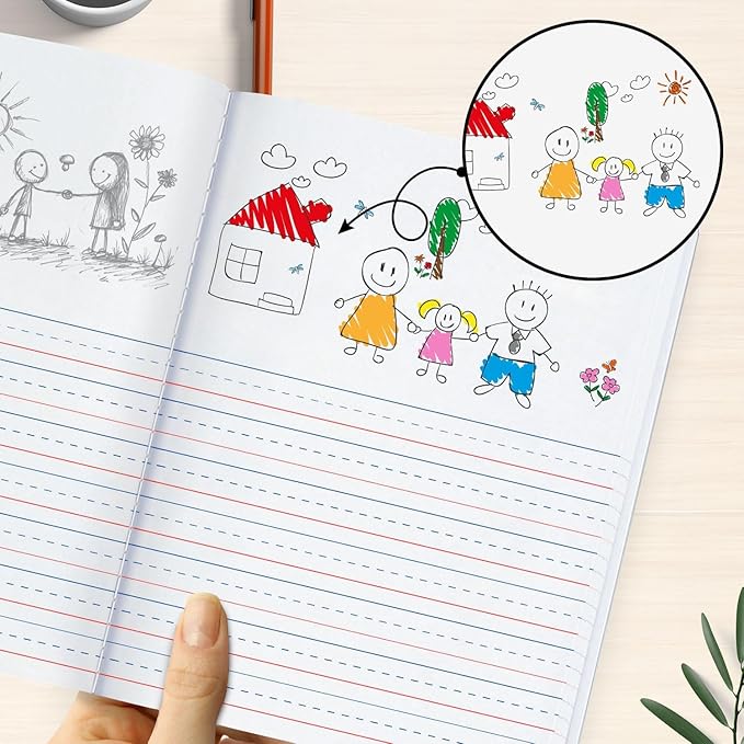 5000 Pack (Pallet) Writing & Drawing Space Primary Journal, 9-3/4 x 7-1/2, 200 Pages (100 Sheets), Grades K-2, Bulk Buying for School Districts, Bulk Orders Supply, 4-7 Days Transit