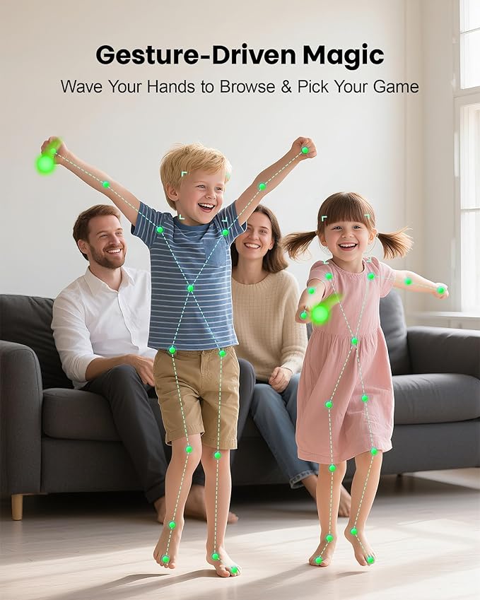 AR Motion Game Console: Indoor Entertainment System for Kids & Families - Great for Gaming Nights Parties and Playdates Birthday Gifts