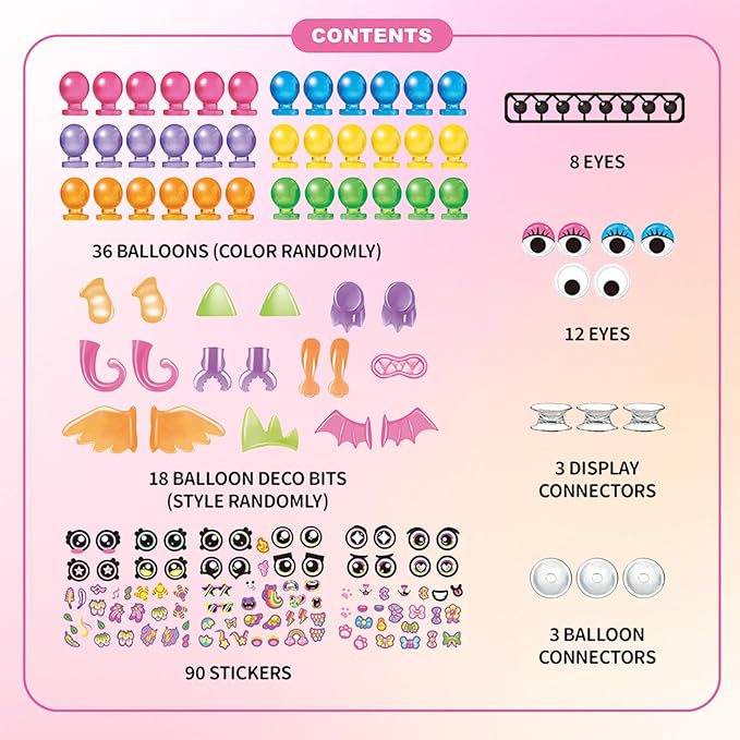 DIY Craft Kits Toys Accessories, Balloon Toy Accessories, Arts & Crafts Toy Accessories for 3 4 5 6 7 8 9 10 11 12 Year Boys and Girls Birthday Gifts