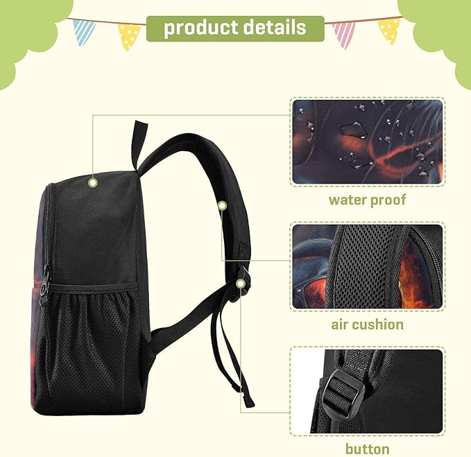 Cute Dog Black Toddler Backpack for Boys Girls 3-6 Small Travel Backpacks for Kids Preschool Bookbag for Elementary Kindergarten for School