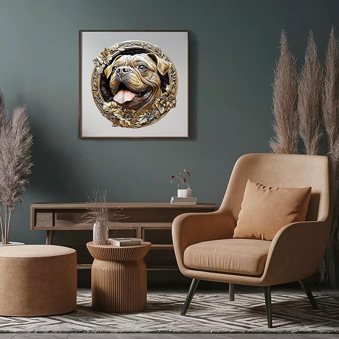 Wooden Jigsaw Puzzles, Metal French Bulldog Wooden Puzzles for Adults with Unique Shape, Adult Jigsaw Puzzle, Birthday Gifts for Adults, 11.4"x11.3" -200pcs