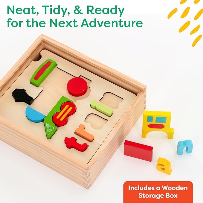 Montessori Wooden Puzzle for Toddlers – Educational Puzzles for Kids Ages 3-5, Fun Learning Toys for 3-Year-Olds, Fine Motor & STEM Development, Vehicle-Themed Gift for Preschoolers