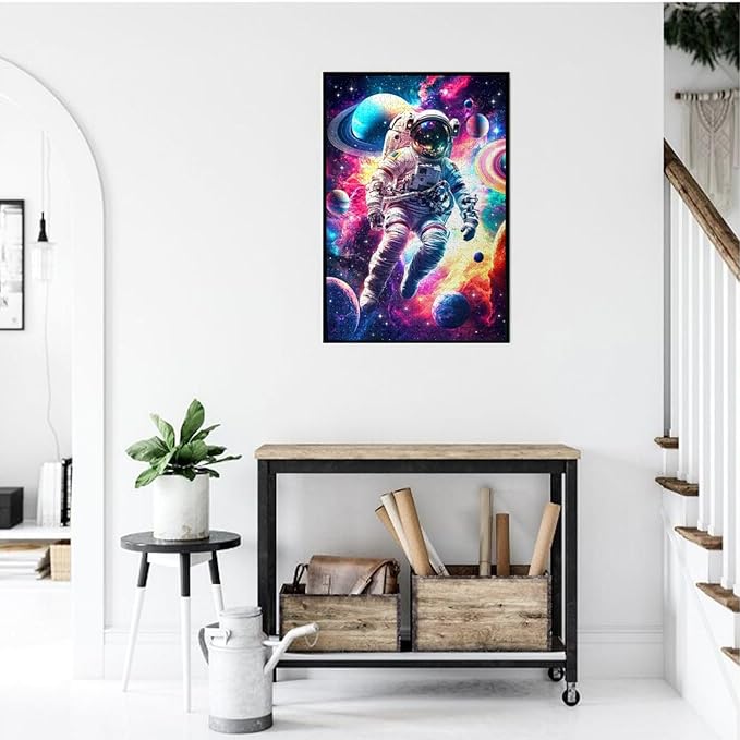 Solar System Puzzles for Adults 1000 Piece Galaxy Outer Astronaut Exploration Puzzles Colorful and Unique Challenging Puzzle for Game Nights