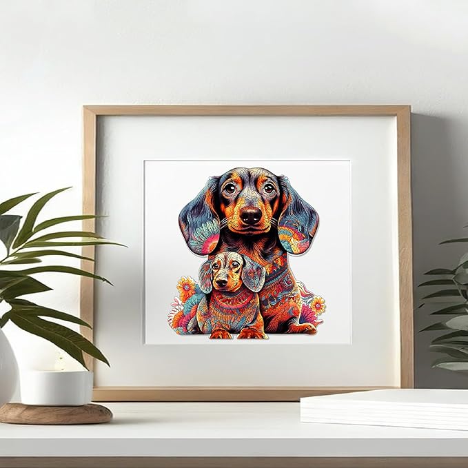 Wooden Puzzle for Adults - 200 Piece Irregular Animal Shaped Jigsaw Puzzle, Unique Creative Gift for Adults and Kids