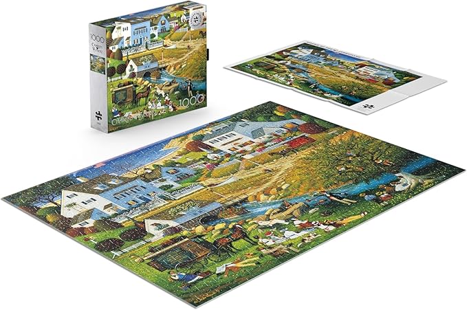 Buffalo Games - Charles Wysocki - Hound of The Baskervilles - 1000 Piece Jigsaw Puzzle for Adults -Challenging Puzzle Perfect for Game Nights - Finished Size is 26.75 x 19.75