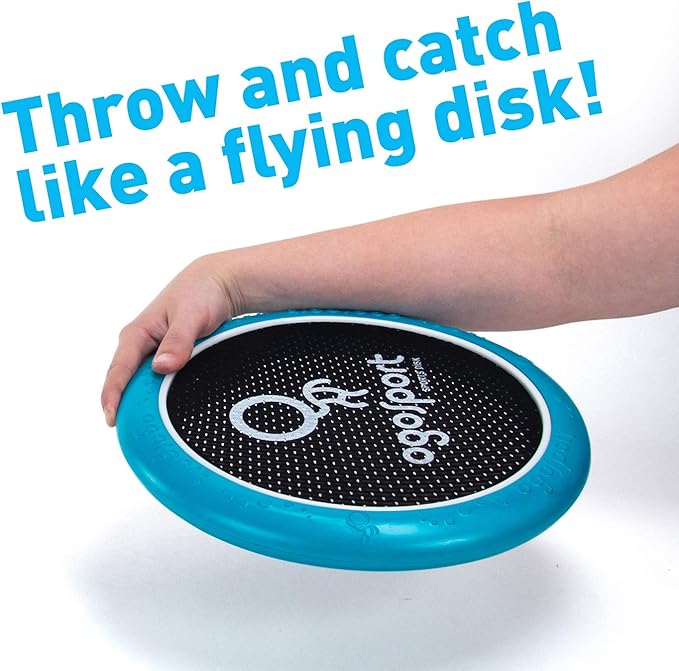 OgoDisk Mini Disc Set with OgoSoft Rubber Ball - Outdoor Bouncy Disk Game for Lawn & Pool - Throw, Toss & Catch - Kids & Adults 8+