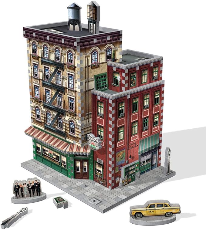 Wrebbit3D Friends 3D Puzzle Model of Central Perk | 440 Real Jigsaw Puzzle Pieces | Build The Iconic Cafe from The Hit TV Series