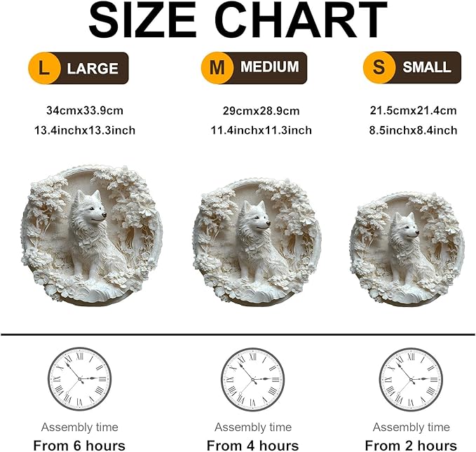 Wooden Puzzles for Adults, Wooden Jigsaw Puzzles for Adults Kids, 3D Paper Samoyed Unique Shaped Wood Puzzles Adult, Birthday Gifts for Friends Family Game, Home Decor(13.4 * 13.3in 295pcs)