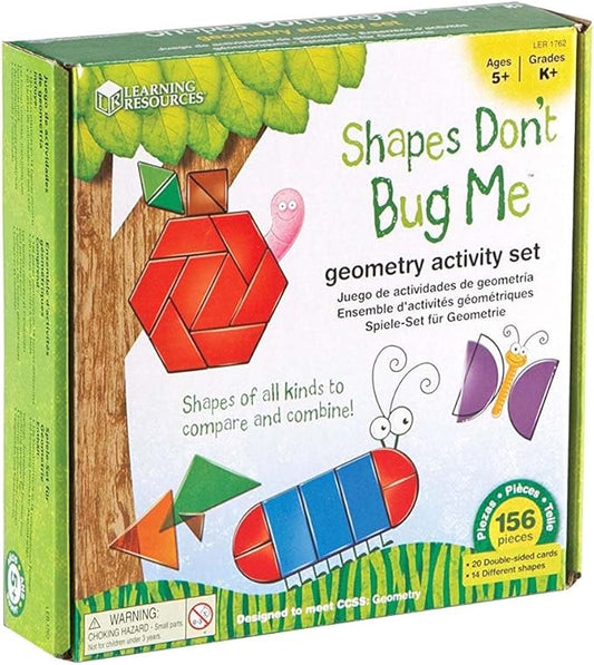 Learning Resources LER1762 Shapes - Don't Bug Me - Geometry Activity Set, Multicolor
