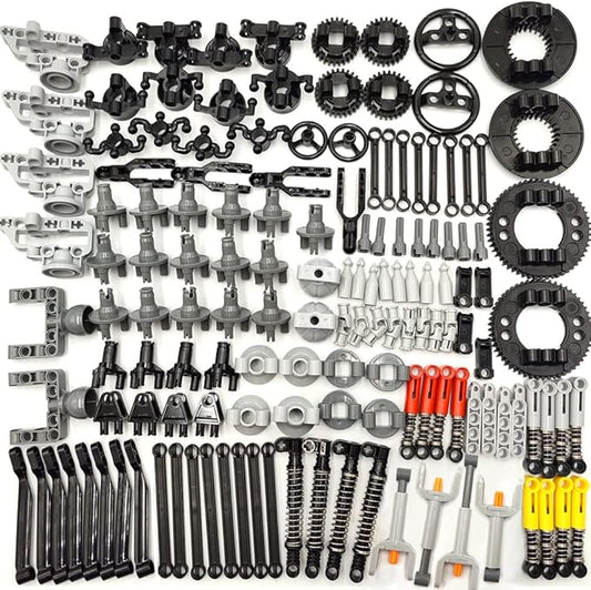 dspitwod MOC Technical Wheels Connectors Rack Gear Car Building Brick Accessories Pieces Sets STEM Learning Kits Engineering Toy Gift for Kids …