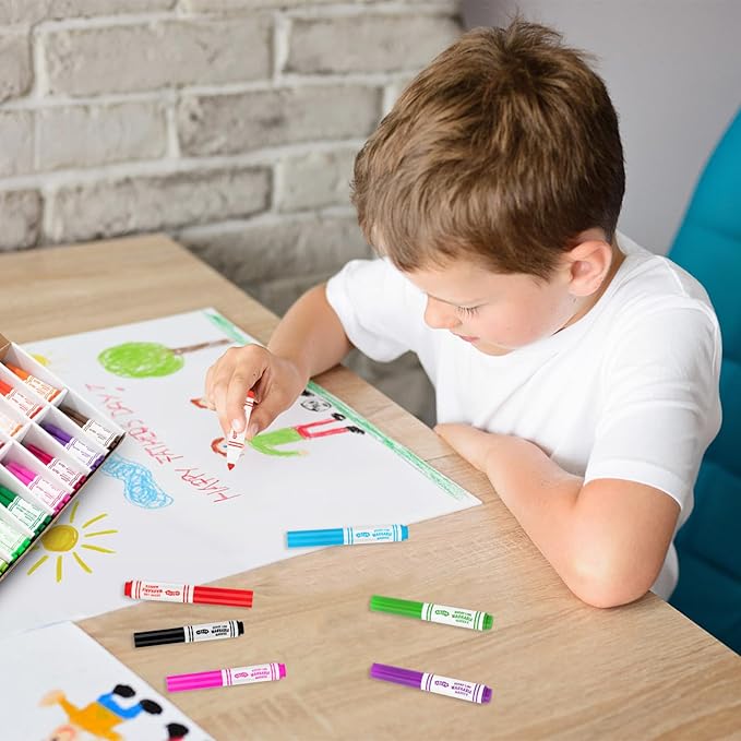 Washable Markers Bulk, Bulk Pack, Broad Line Markers with Conical Tips- Perfect for Kids' Classrooms & Teachers (480 Count (12 Colors)