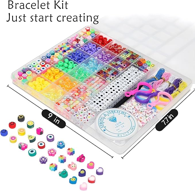 LIS HEGENSA Pony Beads Bulk,Kandi Kit for Necklace Jewelry Making Hair Braiding,Bracelets Making Kits,Hair Bead,Bracelet Beads,Plastic Bead for Crafts Braids Girls (12 Color,900PCS)