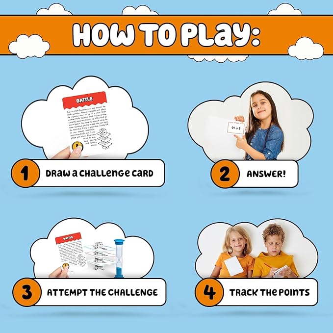 Math Blast! Cool Math Games for Kids 8-12 - Fun Educational Mental Math Game for Home & Classroom - Practice Math The Fun Way