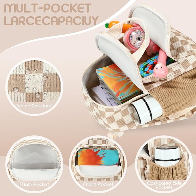 Bluboon Toddler Backpack for Girls Boys 2-4 Cute 12" Preschool Kindergarten Backpacks Kids Daycare Bags School Travel