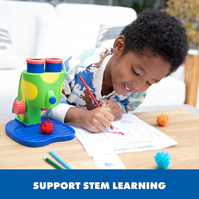 Educational Insights GeoSafari Jr. My First Kids Microscope Toy, Preschool Science, STEM Toy, Classroom Must Haves, Ages 3+