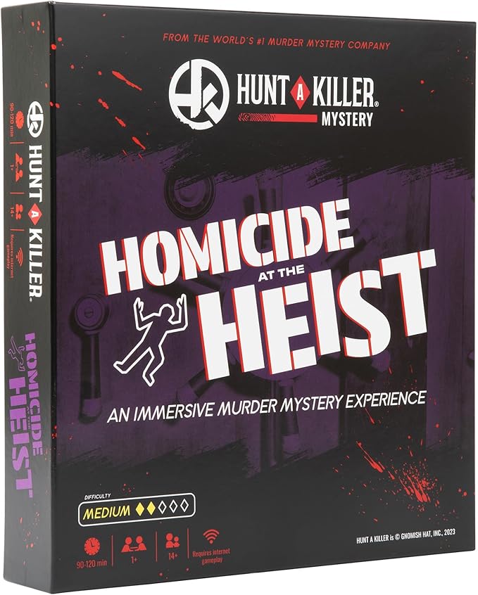 Hunt A Killer: Homicide at The Heist – Solve The Murder of a Jewel Thief in an Immersive True Crime Experience, A Murder Mystery Party Game for Adults Perfect for Halloween Game Night, for Ages 14+