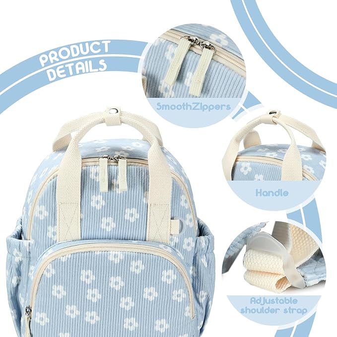 Bluboon Toddler Backpack for Girls Boys 2-4 Cute 12" Preschool Kindergarten Backpacks Kids Daycare Bags School Travel