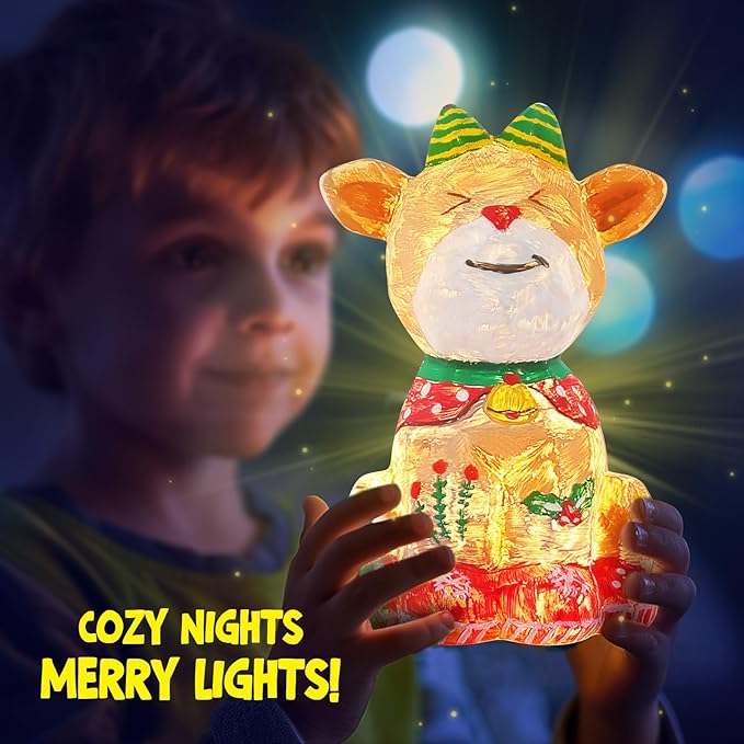 Paint Your Own Deer Lamp Kit, Art Supplies Arts & Crafts Kit, Painting kit for Kids 6-12, Arts and Crafts for Kids Ages 8-12, Toys Girls Boy Birthday Gift Ages 6 7 8 9 10 11 12+