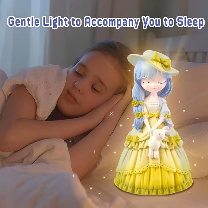 ASIOWELY Paint Your Own Princess Girls Lamp Kits,Arts and Crafts Supplies for Kids Toys Ages 4-6-8,DIY Art Night Light Painting for Girl Ages 5-10,Birthday Gifts for 3-12+ Year Old Toddler Teens Adult