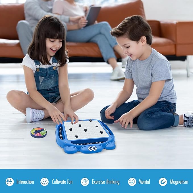 Magnetic Chess Game, Magnet Board Game with Board and 40 Stones, Innovative Table Top Magnetic Strategy Puzzle Game for Kids Adults, Educational Multiplayer Games for Christmas Birthday Party