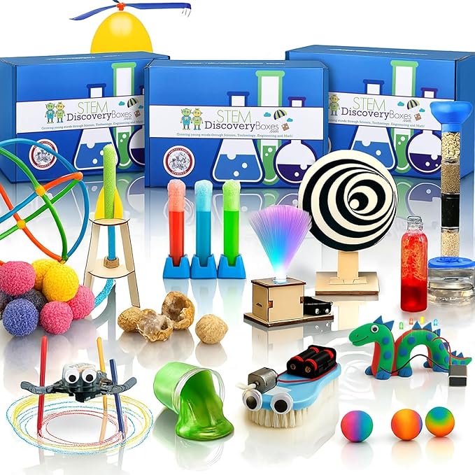 3-Month Subscription | 3 Science Kits, 9 Hands-On STEM Projects | Educational Experiments & Activities for Kids Ages 7β12, Great Gift Idea