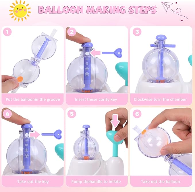 DIY Balloon Animal Kit Toys, Craft Kits for Kids, Make Your Own Magic Balloon, Arts & Crafts for 3 4 5 6 7 8 9 10 11 12 Year Boys and Girls, DIY Creative Activity Birthday Gifts Ages 3+