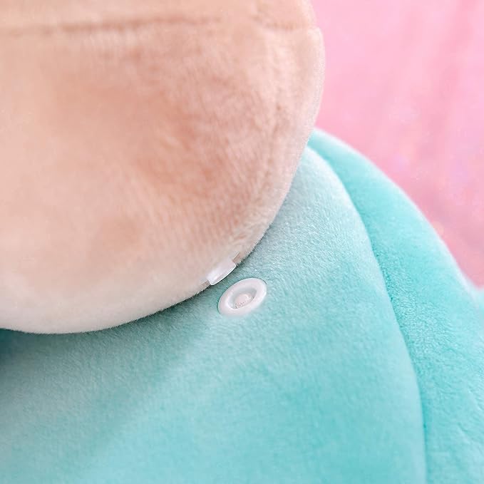 Gloveleya Kids Backpacks Girls Backpack Plush Bags with Soft Baby Doll Green 9"