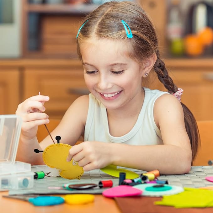 Cymbana Kids Sewing Kit Make Your Own Creative Felt Plush Animals Toy Craft Art Set for Beginners, Girls Gifts for Children 6+