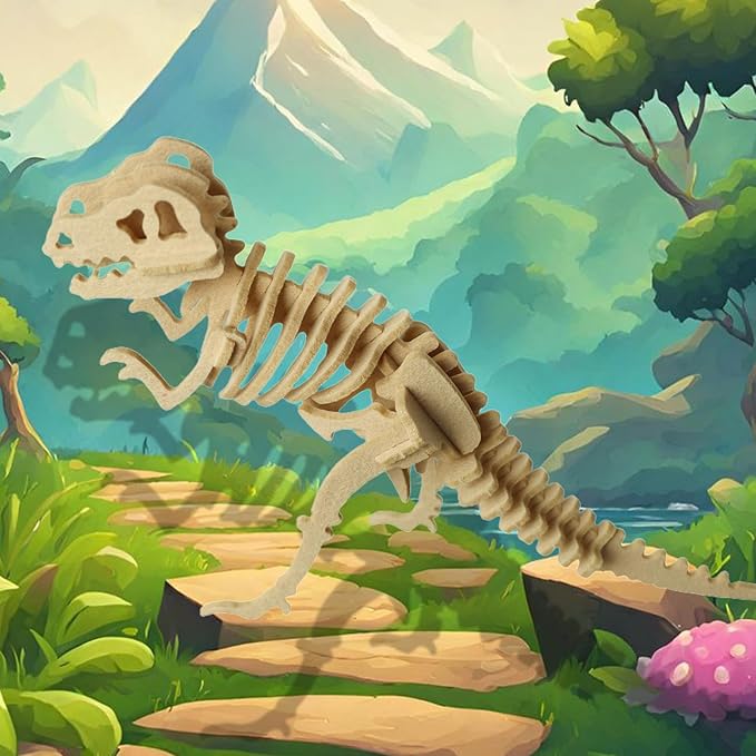 3D Puzzles for Kids, Different from Wooden Puzzles, Felt Tyrannosaurus Rex DIY Three-Dimensional Puzzle, Dinosaur Puzzle Toy Educational Game Set Gift