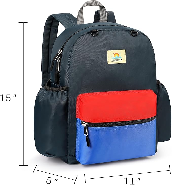 STEAMEDBUN Kids Backpack for Boys 4-6: Boys Backpacks for Elementary - 15 inch Backpack for Kindergarten