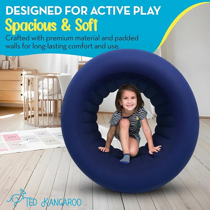 Cloudbounce™ Barrel Roll Sensory Chair for Kids – Calming Vestibular Toy | Deep Pressure | Reinforced 2025 Edition | Durable, Easy to Clean