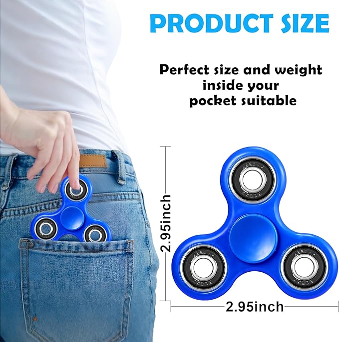 SCIONE Fidget Spinners, 25 Pack Birthday Party Gifts for Adults Kids, Treasure Box Toys for Classroom Prizes, Party Favors for Kids, Stress Anxiety ADHD Relief Fidgets Toy, Finger Hand Spinner