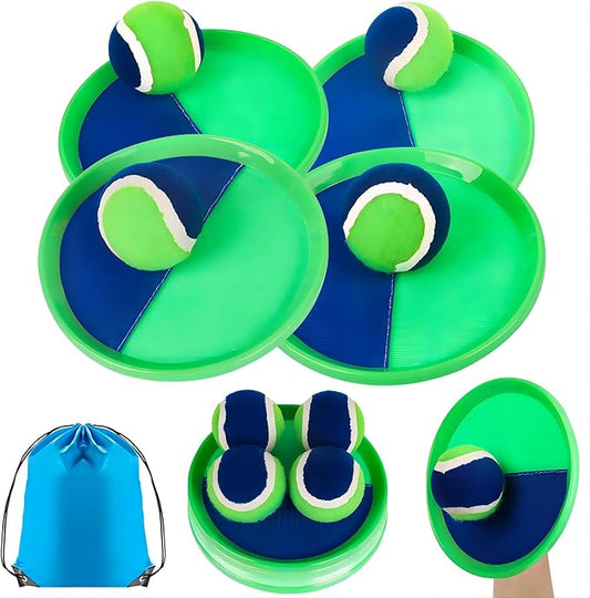 Toss and Catch Ball Set Kids - Lawn Games Beach Games Beach Toys Pool Outdoor for Ages 3 4 5 6 7 8 9 10 Years Old Boy Girl Toys, Playground Sets for Toddlers/Kids/Family