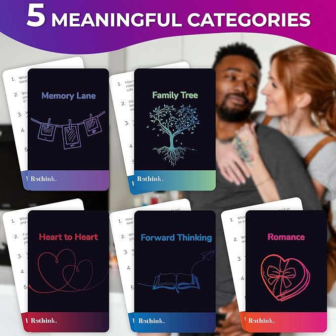 QUOKKA Conversation Cards Game - Couples Edition | Original Version | Relationship Connection - Great Board Game for Married Husband & Wife