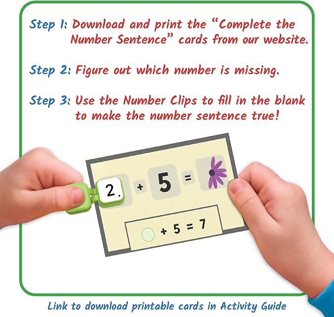 hand2mind Learn My Numbers Fine Motor Clips, Kids Clothespin Activities, Fine Motor Toys, Learning Numbers for Toddlers, Toddler Numbers and Counting, Preschool Learning Activities, Montessori Math