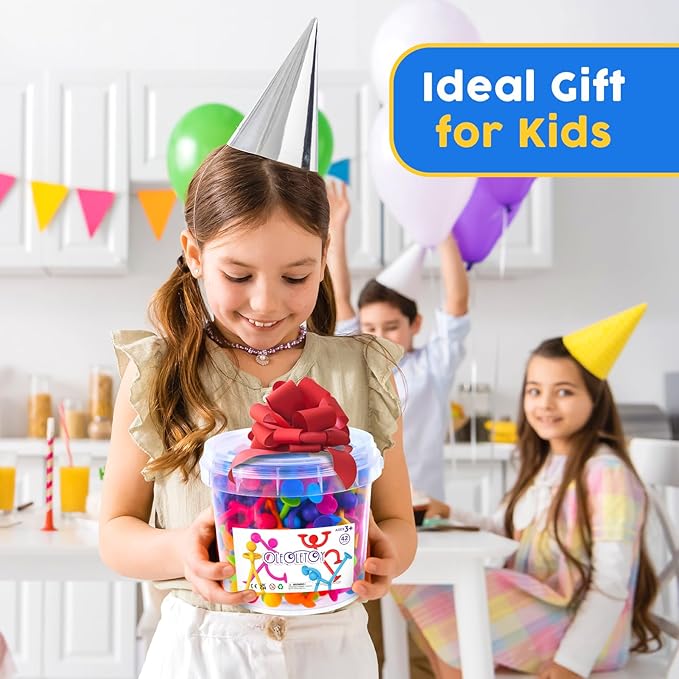 OleOletOy Suction Fidget Toys for Kids: 42 Pack Suction Cup People Toys - Sensory Tools for Special Needs Autism ADHD Calming - Travel Toys Road Trip Activities