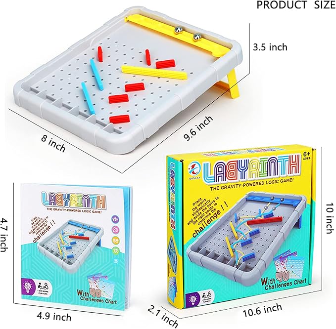STEM Educational Logic Training Game Desktop Maze Puzzle Toy for Kids Ages 7-12 Toy Present for Boys and Girls