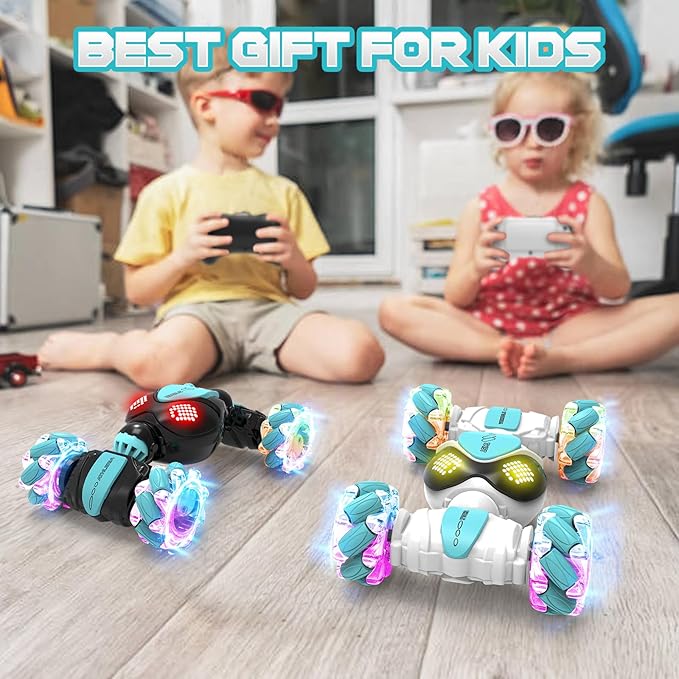 Gesture Sensing Rc Stunt Car Toys for Boy Age 8-13,Hand Remote Control Cars,Coolest Christmas Birthday Present Ideas for Boys Girls Kids Teens Age 8 9 10 11 12 13+ Year,Racing Drift Car (Black)