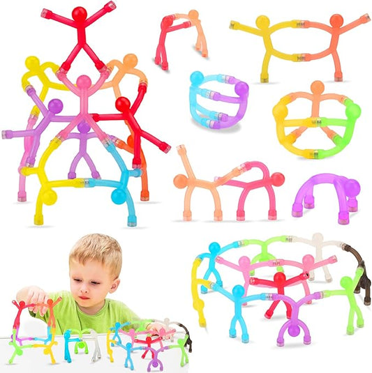 12Pcs Magnetic-People-Magnet-Men, Magnetic Travel Toys for Kids, Creative, Portable and Educational, Funny Magnets for Kids, Small Toys for Classroom Prizes, Easter Egg Stuffers, Office