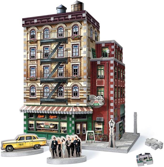 Wrebbit3D Friends 3D Puzzle Model of Central Perk | 440 Real Jigsaw Puzzle Pieces | Build The Iconic Cafe from The Hit TV Series