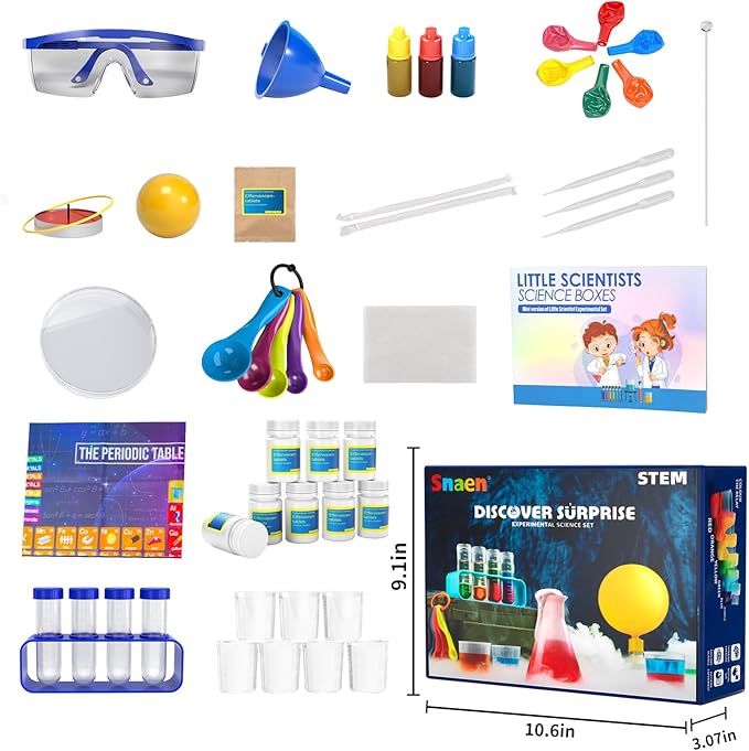 SNAEN 220+ Lab Experiments Science Kits for Kids, STEM Educational Learning Scientific Tools,Birthday Gifts and Toys for 3 4 5 6 7 8 9 10 11 12 Years Old Boys Girls Kids