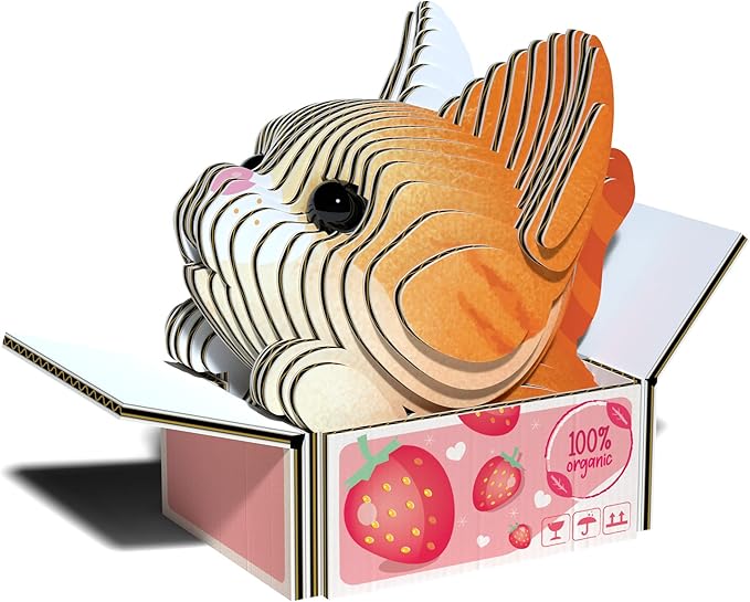 Eugy Cat - Pumpkin 3D Puzzle, 27 Piece Eco-Friendly Educational Learning Puzzles for Kids 6+