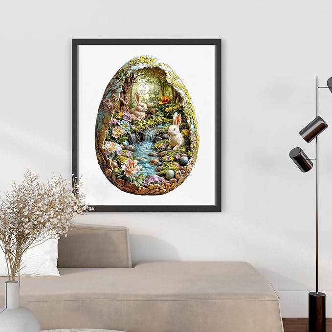 Wooden Puzzles for Adults - Wonderland Easter Bunny Wooden Puzzles - Unique Shaped Wooden Jigsaw Puzzles - Animal Wooden Puzzle Creative Bunny Gifts - Puzzle Toys - 200pcs