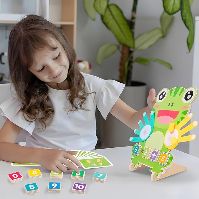 Montessori Toys for Toddlers age 2-4 ,Educational Clock Time Math Manipulatives Number Counting Blocks for Kids ,Preschool Learning Toys 3 4 5 Year Old for Birthday Stocking Stufferas for Boys Girls